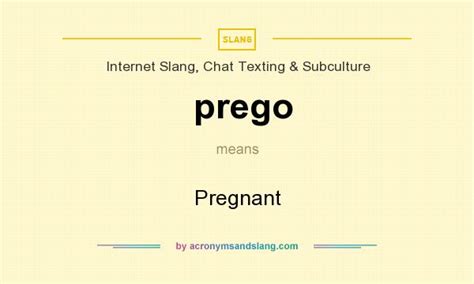 prego meaning pregnant